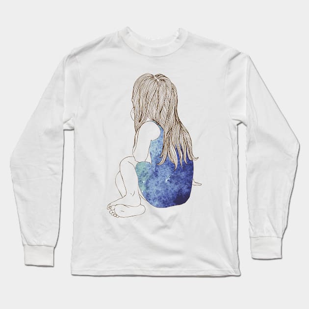 Girl #14 Long Sleeve T-Shirt by Olga Berlet